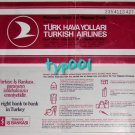 TURKISH AIRLINES - 1985 AMMAN - ISTANBUL ONE WAY INTERNATIONAL TICKET