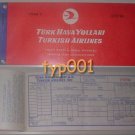 TURKISH AIRLINES - 1967 ISTANBUL-ANKARA-ISTANBUL LARGE FORMAT RETURN TICKET