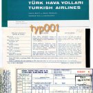 TURKISH AIRLINES - 1969 SAMSUN-ISTANBUL TICKET - DARK TURQUOISE