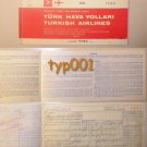 TURKISH AIRLINES - 1972 ANKARA - LONDON - FRANFURT INTERNATIONAL LINES TICKET - CARMIN COLOUR