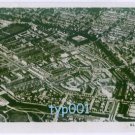 KLM - 1948 AMSTERDAM AERIAL VIEW B&W REAL PHOTO POSTCARD