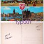 PAN AMERICAN WORLD AIRWAYS - 1969 B-707 FOUND THE FRANKFURT AIRPORT MULTIVIEW POSTCARD