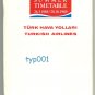 THY TURKISH AIRLINES - 1989 SUMMER SYSTEM TIMETABLE