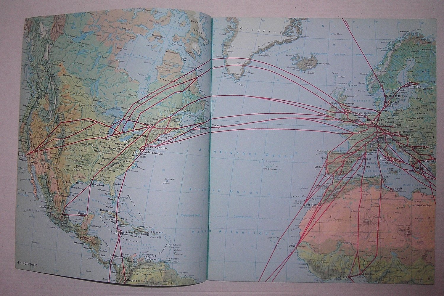 LUFTHANSA 197O ROUTE MAPS STRECKENATLAS BOOKLET