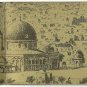 EL AL ISRAEL AIRLINES - OLD JERUSALEM PANORAMA GREETING CARD
