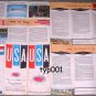 PAN AM - 1953-61 VISIT USA THIS YEAR BROCHURE IN FRENCH - EISENHOWER ERA