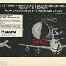IBERIA - 1972 - MOON FLIGHTS PRINT AD