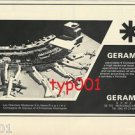 GERAMA FRANCE - 1972 - TURNKEY AIRPORT CONSTRUCTION PRINT AD