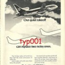 LOCKHEED - 1973 - L-1011 TRISTAR PRINT AD - OUR QUIET TAKEOFF