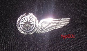 SUNEXPRESS AIRLINES - STEWARD & STEWARDESS WINGS - TURKISH & GERMAN AIRLINE - SILVER PLATED