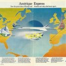 AIR FRANCE - 1976 - AMERIQUE EXPRESS PARIS - WASHINGTON BY CONCORDE  PRINT AD