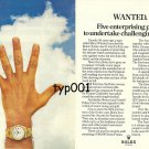 ROLEX - 1976 - FIVE ENTERPRISE AWARDS FOR 50TH ANNIVERSARY PRINT AD