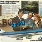 KLM - 1976 -   FROM THE PEOPLE WHO FIRST SAW THE HEART BEAT PRINT AD