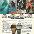 OMEGA - 1976 -THE WATCH TO TRUST PRINT AD - INSBRUCK & MONTREAL 1976 OLYMPICS