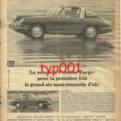 PORCHE - 1967 - PORCHE TARGA PRINT AD - FRENCH AD