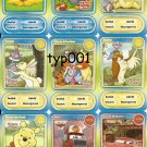DISNEY - 2011 DISNEY CHARACTERS TURKISH TRADING CARDS SET 1 - 14 DIFFERENT