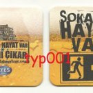 EFES PILSEN - TURKISH BEER COASTER - 01 - THERE'S LIFE ON STREET