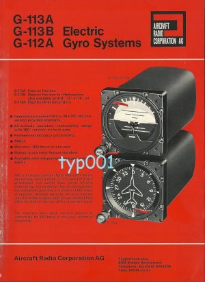 ARG - AIRCRAFT RADIO CORP 1973 ELECTRIC & GYRO SYSTEMS PRINT AD