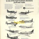 ROCKWELL INT'L - 1973 AIRCRAFT LINE UP PRINT AD