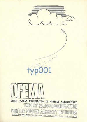 OFEMA - 1973 - FRENCH AVIATION EXPORTS PRINT AD