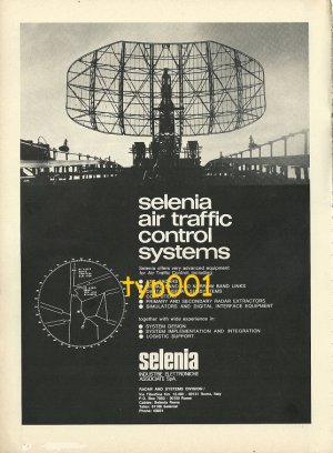 SELENIA - 1973 - AIR TRAFFIC CONTROL AD