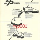 AEROPORT DE PARIS - 1972 - ROISSY, LE BOURGET, ORLY PRINT AD