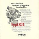 VARIAN - 1972 MAGNETRON PRINT AD