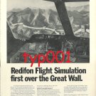 REDIFON - 1973 - FLIGHT SIMULATORS PRINT ADS