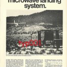 SINGER AEROSPACE 1972  MICROWAVE ILS PRINT AD