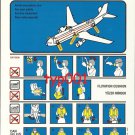 TURKISH AIRLINES - 2001 - AIRBUS A310-300 SAFETY CARD - 02