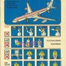 TURKISH AIRLINES - AIRBUS A340-300 SAFETY CARD
