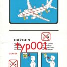 TURKISH AIRLINES - BOEING B737-800 SAFETY CARD - 01