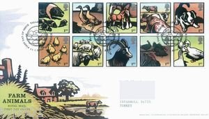 UK - G.BRITAIN - 2005 FARM ANIMALS FDC