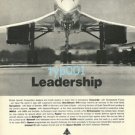 BAC BRITISH AIRCRAFT CORPORATION - 1973 - LEADERSHIP THE CONCORDE PRINT AD
