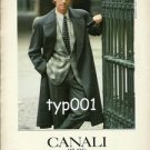 CANALI MILANO - 1987 MEN'S FASHION PRINT AD - PHOTO BY CARLO ORSI