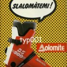 DOLOMITE - 1987 SLALOM THEMES - SKI BOOTS PRINT AD