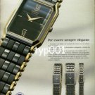 SEIKO - 1987 - TO BE ELEGANT ALWAYS  PRINT AD - ITALIAN