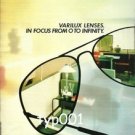 ESSILOR - 1984  VARILUX LENSES IN FOCUS FROM 0 TO INFINITY PRINT AD