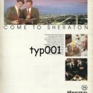 SHERATON - 1984 COME TO UNITED STATES COME TO SHERATON PRINT AD