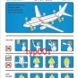 SKY AIRLINES - BOEING B737-800 SAFETY CARD - BANKRUPT TURKISH AIRLINE