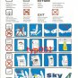 SKY AIRLINES - BOEING B737-800 SAFETY CARD - BANKRUPT TURKISH AIRLINE