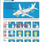 SKY AIRLINES - BOEING B737-400 SAFETY CARD - 3 - BANKRUPT TURKISH AIRLINE