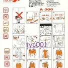 FLY AIR - AIRBUS A 300 SAFETY CARD - 1 - DEFUNCT TURKISH AIRLINE