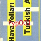 TURKISH AIRLINES - 1964 SUMMER SYSTEM TIMETABLE & RATES - VISCOUNT, F-27 & DC-3