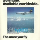 LUFTHANSA - 1975 - FLIGHTS MADE IN GERMANY AVAILABLE WORLDWIDE PRINT AD - DC-10