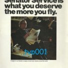 LUFTHANSA - 1975 - YOU DESERVE SENATOR SERVICE PRINT AD
