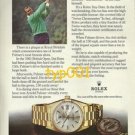 ROLEX - 1975 - ARNOLD PALMER THE GOLF KING PRINT AD - ROLEX DAY DATE