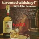 JAMESON - 1974 WE IRISH INVENTED WHISKY PRINT AD