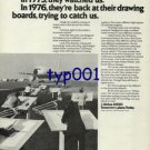 AIRBUS INDUSTRIE - 1976 - U.S. MANUFACTURERS ARE TRYING TO CATCH US PRINT AD