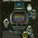 CITIZEN - 1976 - GALAXY OF QUARTZ WATCHES CRYSTRON PRINT AD - 01